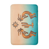 Kokopelli en cactus badmat (Voorkant Verticaal)