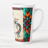 Kokopelli en cactus latte mok (Rechts)