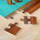 Kokopelli en cactus legpuzzel (Zijkant)