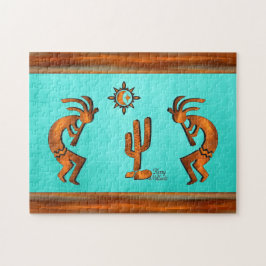 Kokopelli en cactus legpuzzel