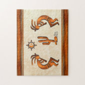 Kokopelli en cactus legpuzzel (Verticaal)