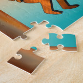 Kokopelli en cactus legpuzzel (Zijkant)