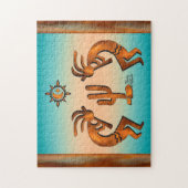 Kokopelli en cactus legpuzzel (Verticaal)