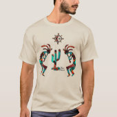 Kokopelli en cactus t-shirt (Voorkant)