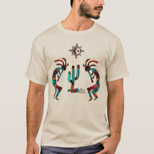 Kokopelli en cactus t-shirt