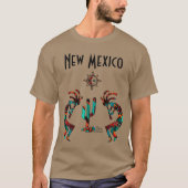 Kokopelli en cactus t-shirt (Voorkant)