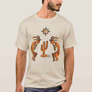 Kokopelli en cactus t-shirt