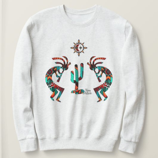 Kokopelli en cactus trui (Design voorkant)