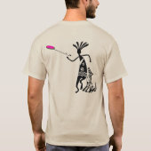 Kokopelli en Dog T-shirt (Achterkant)