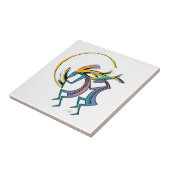 Kokopelli en Kokopelli Mana Tegeltje (Zijkant)