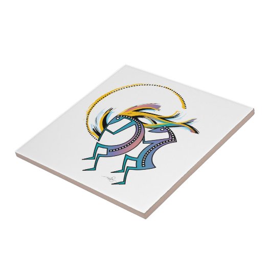 Kokopelli en Kokopelli Mana Tegeltje (Zijkant)