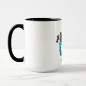 Kokopelli en Vrouw Petroglyph Mok (Links)