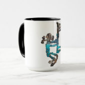 Kokopelli en Vrouw Petroglyph Mok (Voorkant links)