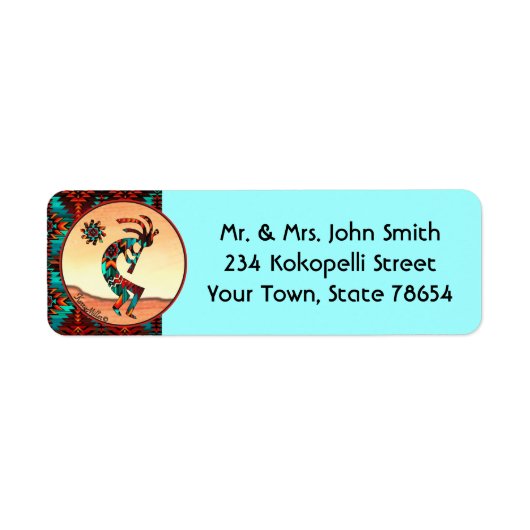 Kokopelli Etiket (Voorkant)