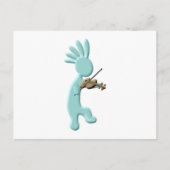 Kokopelli Fiddle Briefkaart (Voorkant)