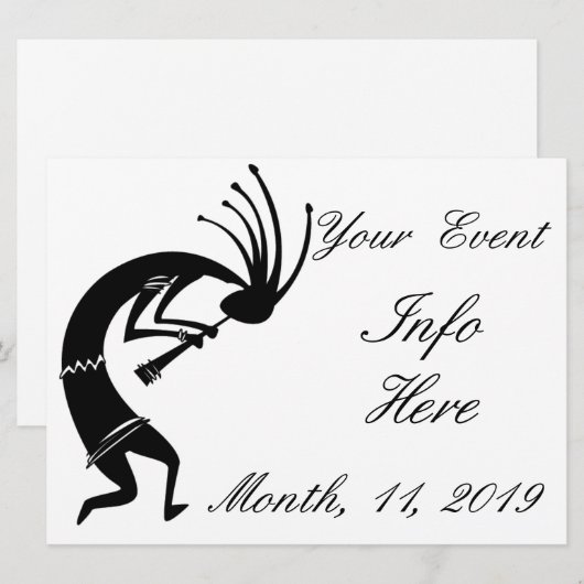 Kokopelli fluitspeeler Thunder_Cove (Voorkant / Achterkant)