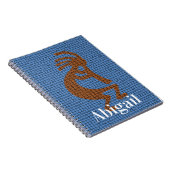 Kokopelli Flute Musical Symbol Mosaic Southwest Notitieboek (Rechterzijde)