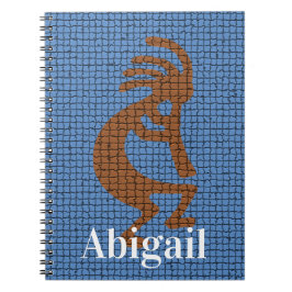 Kokopelli Flute Musical Symbol Mosaic Southwest Notitieboek