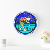 Kokopelli Flute Player SouthWestern Clock Grote Klok (Huis)
