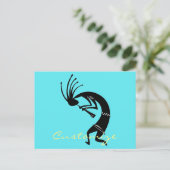 Kokopelli flute player Thunder_Cove Briefkaart (Staand voorkant)