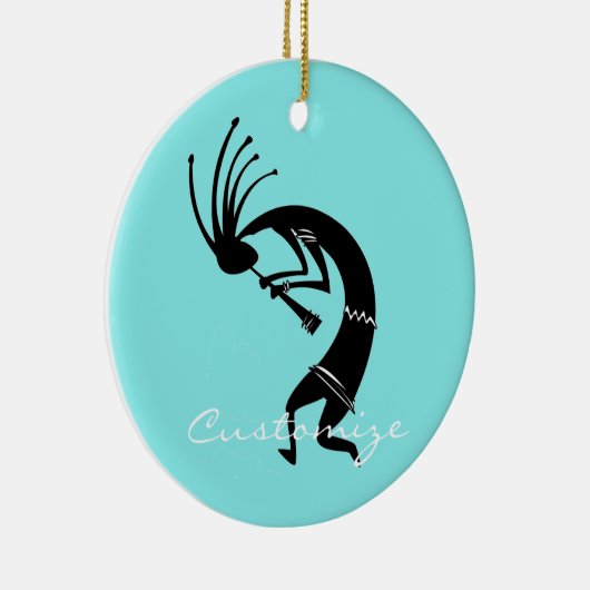 Kokopelli flute player Thunder_Cove Keramisch Ornament (Rechts)