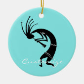 Kokopelli flute player Thunder_Cove Keramisch Ornament (Voorkant)