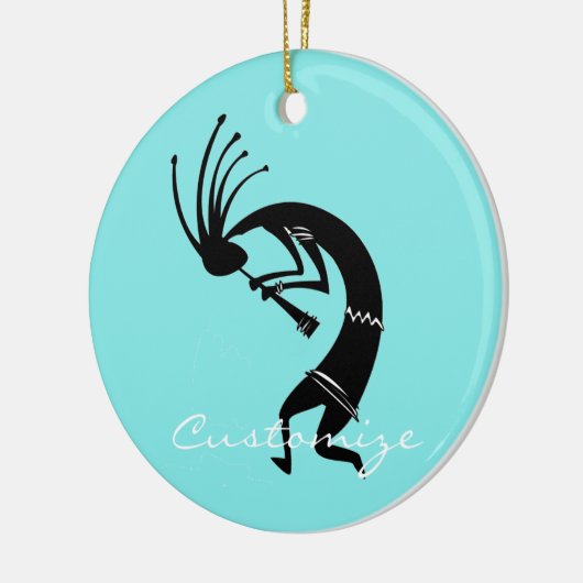 Kokopelli flute player Thunder_Cove Keramisch Ornament (Links)