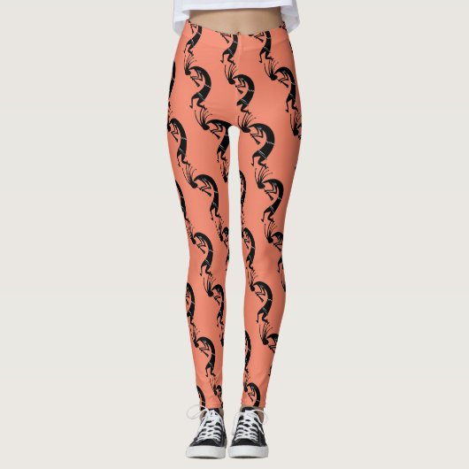 Kokopelli flute player Thunder_Cove Leggings (Voorkant)
