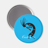 Kokopelli flute player Thunder_Cove Magneet (Voorkant / Achterkant)