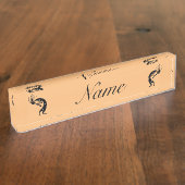 Kokopelli flute player Thunder_Cove Naambordje (Zijkant)