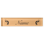 Kokopelli flute player Thunder_Cove Naambordje (Voorkant)