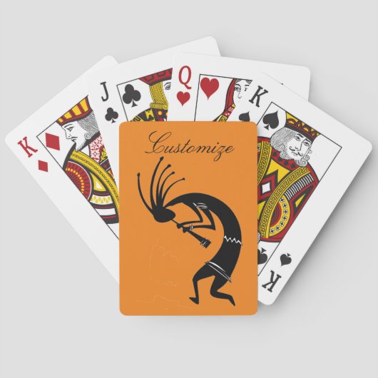 Kokopelli flute player Thunder_Cove Pokerkaarten (Achterkant)