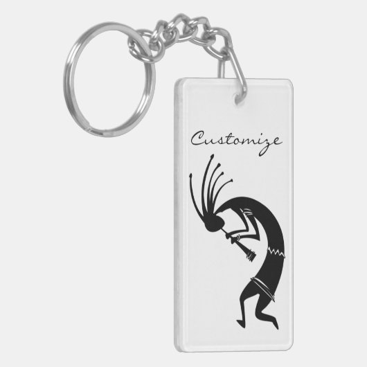 Kokopelli flute player Thunder_Cove Sleutelhanger (Voorkant Links)