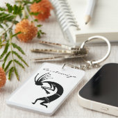 Kokopelli flute player Thunder_Cove Sleutelhanger (Voorkant Rechts)