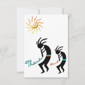 Kokopelli Flute Players Flat Harde kaart (Voorkant)