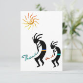 Kokopelli Flute Players Flat Harde kaart (Staand voorkant)