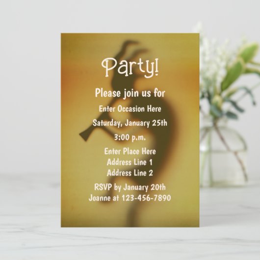 Kokopelli Fun Party Kaart (Staand voorkant)