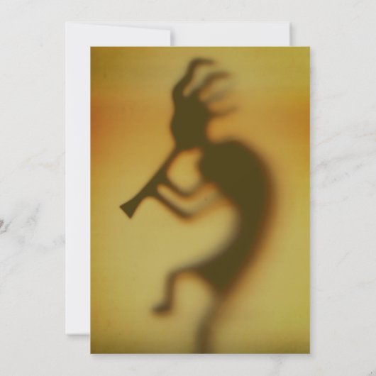 Kokopelli Fun Party Kaart (Achterkant)