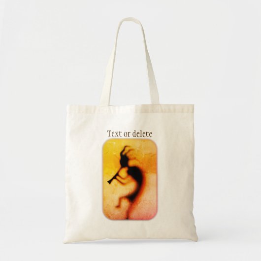 Kokopelli gepersonaliseerd tote bag (Voorkant)
