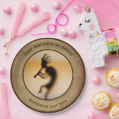 Kokopelli Gepersonaliseerde Partij Papieren Bordje (Feest)
