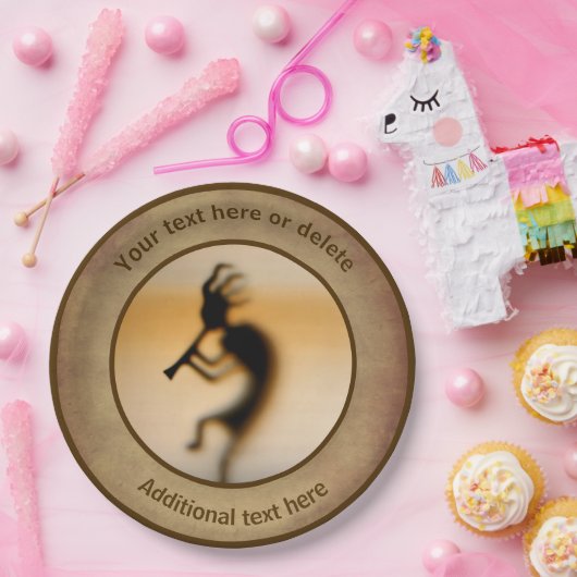 Kokopelli Gepersonaliseerde Partij Papieren Bordje (Feest)