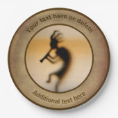 Kokopelli Gepersonaliseerde Partij Papieren Bordje (Voorkant)