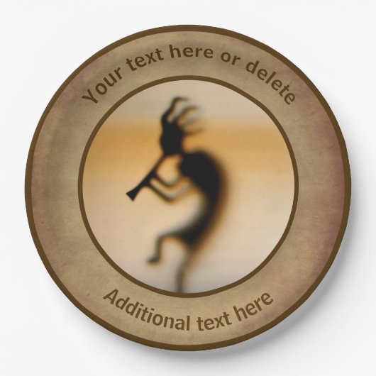 Kokopelli Gepersonaliseerde Partij Papieren Bordje (Voorkant)