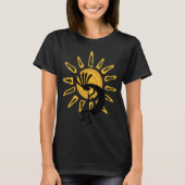 Kokopelli Gold Dames Petite T-Shirt: T-shirt (Voorkant)