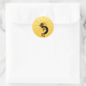 Kokopelli Gold Sun Sticker (Tas)