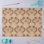 Kokopelli Golden Sun Broned 2 Decoupage Tissuepapier (Craft)