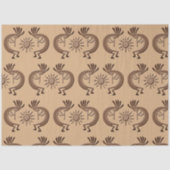 Kokopelli Golden Sun Broned 2 Decoupage Tissuepapier (Voorkant)
