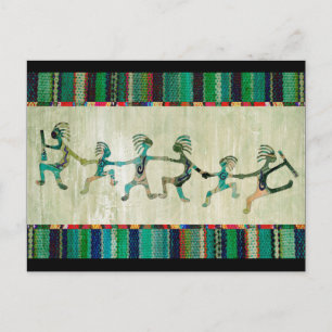 KOKOPELLI grappig vertrouwd met uw ideeën Briefkaart