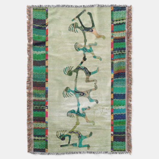 KOKOPELLI grappig vertrouwd met uw ideeën Deken (Voorkant Verticaal)