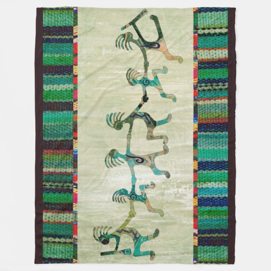 KOKOPELLI grappig vertrouwd met uw ideeën Fleece Deken (Voorkant)